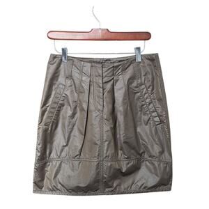 Gunex Brown Mini Skirt Size 4 Cotton Lined